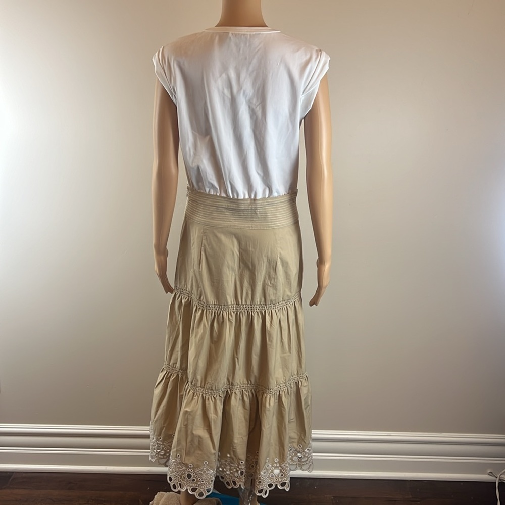 Veronica Beard Amaia Eyelet Combo Dress NWT - Picture 8 of 9